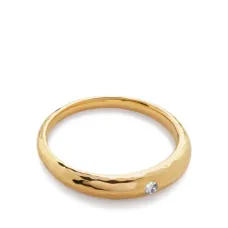 Кольцо Deia из позолоченного серебра