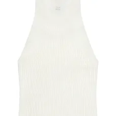 Топ с воротником-стойкой