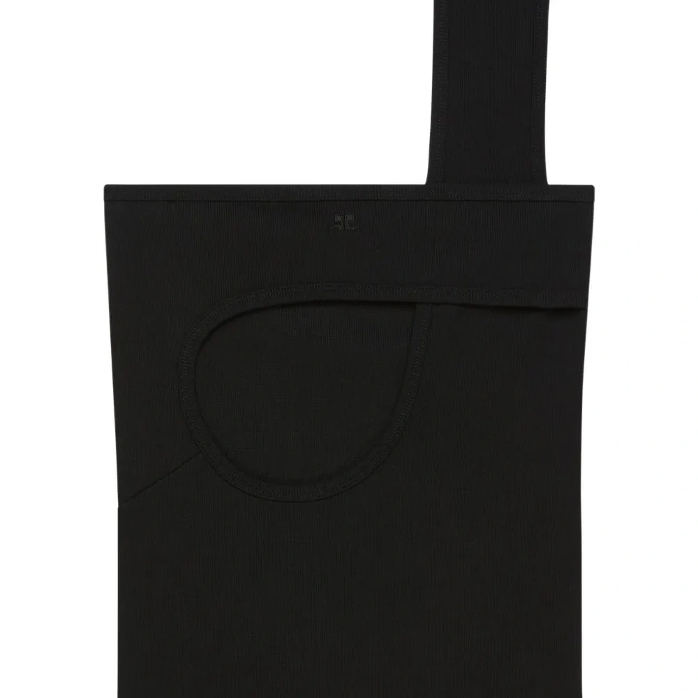 Топ в рубчик с вырезами