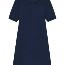 Платье мини с воротником поло