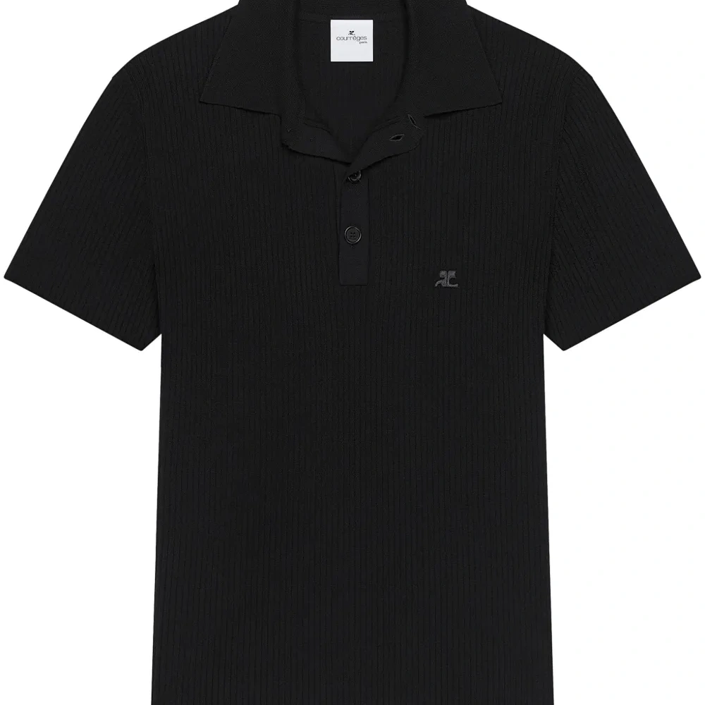 Рубашка поло в рубчик