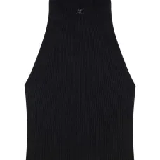 Топ с воротником-стойкой