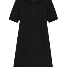 Платье мини с воротником поло