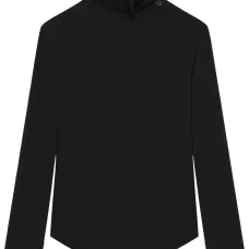 Блузка с декоративным платком