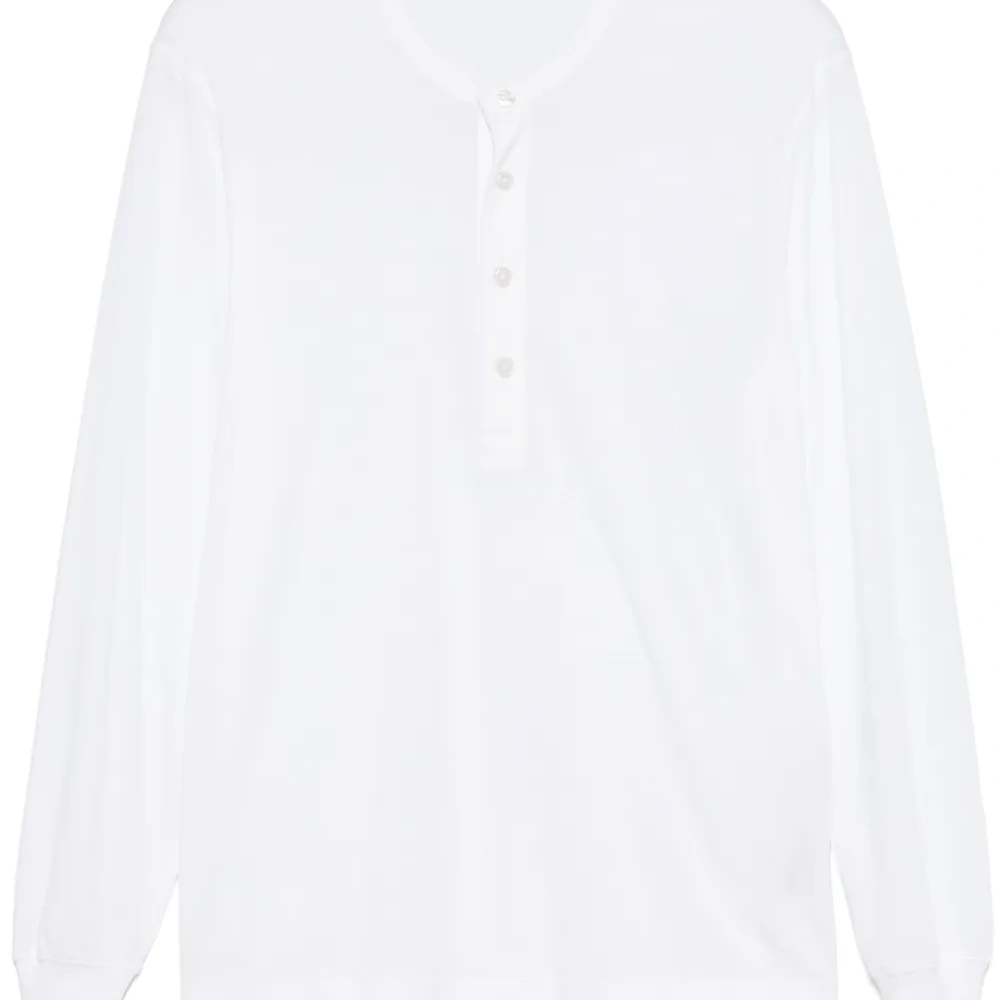 Свитер с воротником хенли