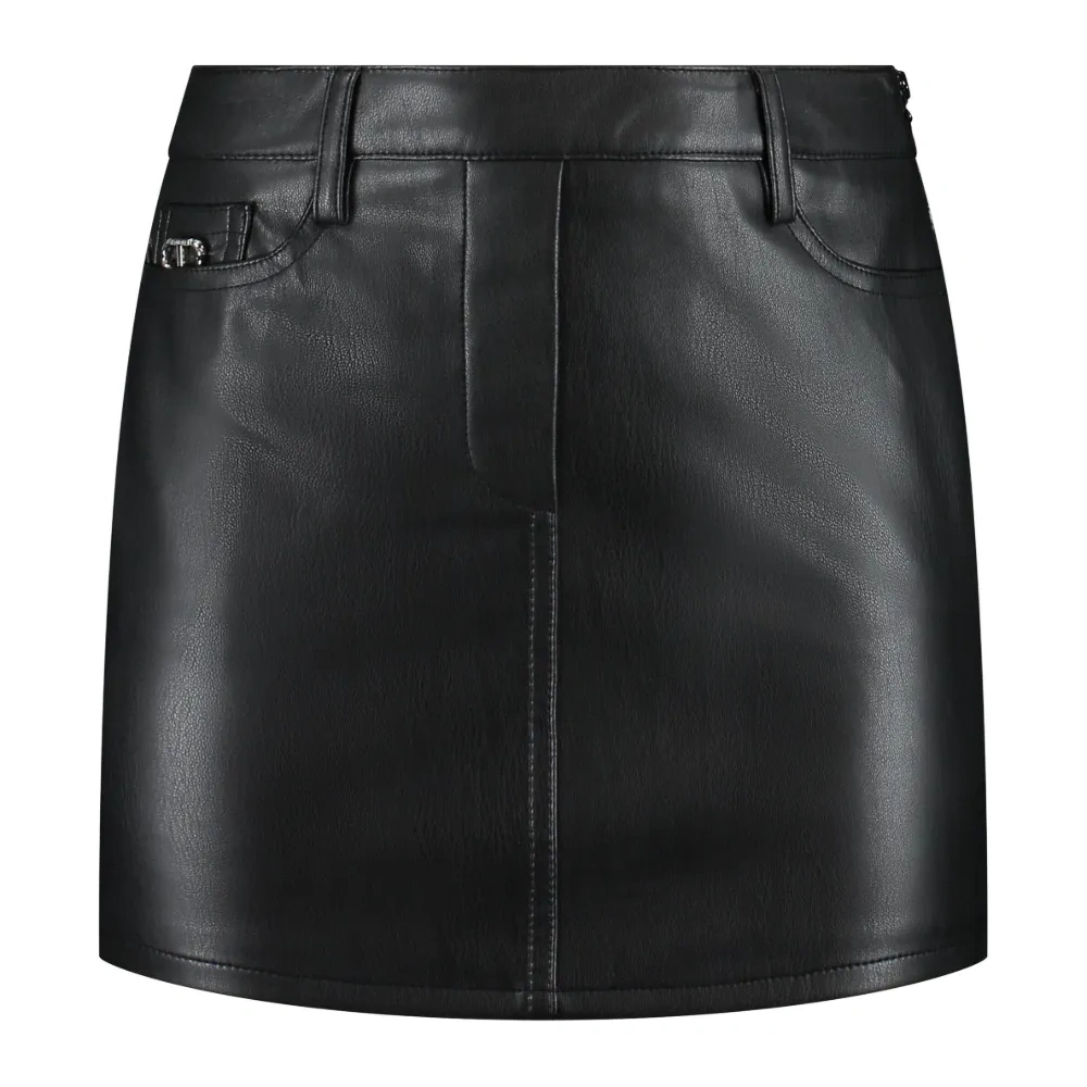 мини-юбка из искусственной кожи