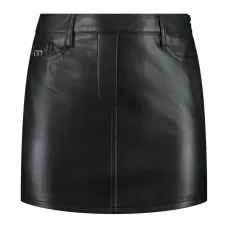 мини-юбка из искусственной кожи