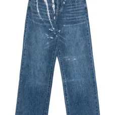 Джинсы с пайетками