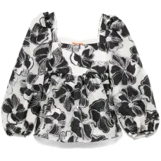 Жаккардовый топ Anemone с квадратным вырезом Жаккардовый топ Anemone с квадратным вырезом