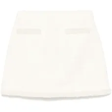 Юбка мини с искусственным жемчугом