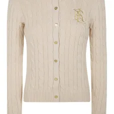 Кардиган с вышитым логотипом