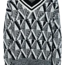 Джемпер с геометричным узором