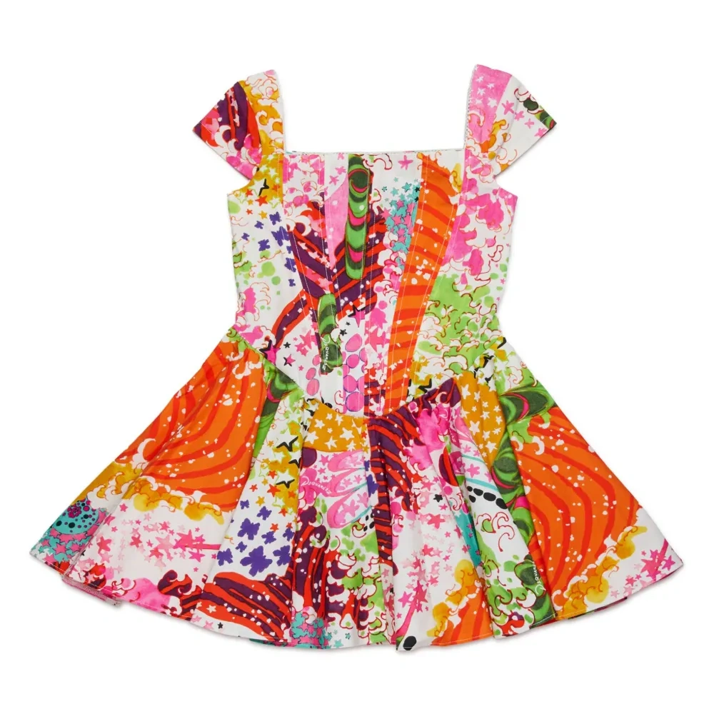 Платье с эффектом разбрызганной краски