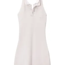 Многослойное платье с воротником поло