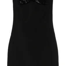 Креповое платье мини