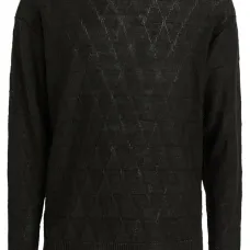 Джемпер с узором в ромб