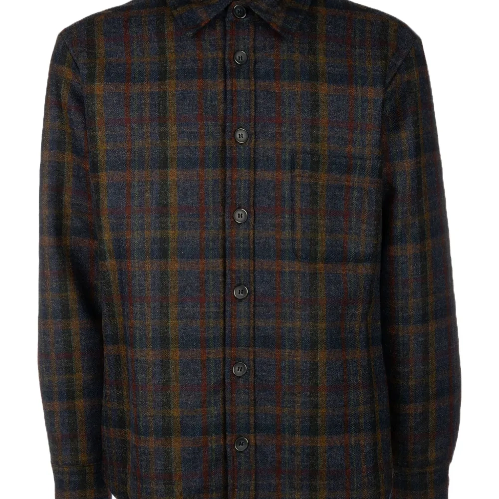 шерстяная рубашка в клетку