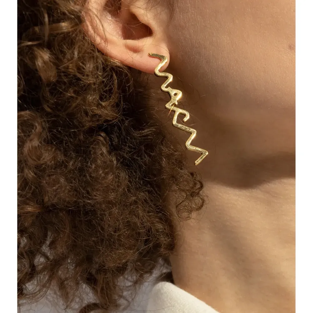 Серьги-подвески с логотипом Серьги-подвески с логотипом