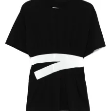 Футболка с декором в виде ленты