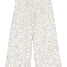 Широкие брюки с пайетками