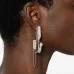 Folded hoop earrings