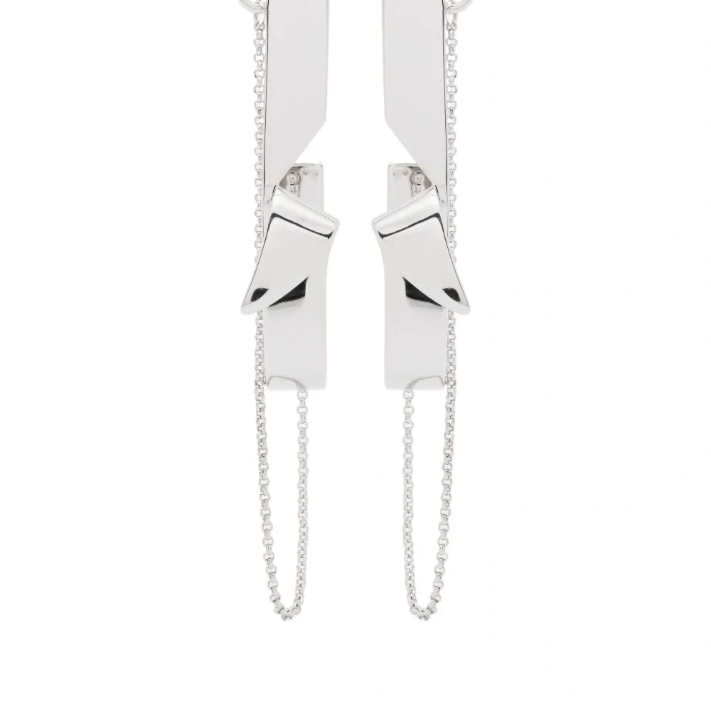 Folded hoop earrings