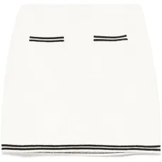 Жаккардовая юбка мини с бантом