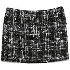 Юбка мини из ткани букле