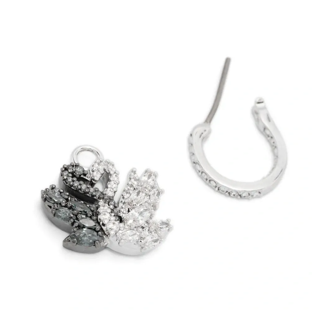 Серьги-подвески Swan