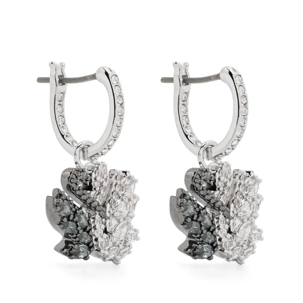 Серьги-подвески Swan