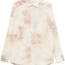 Рубашка с цветочным принтом