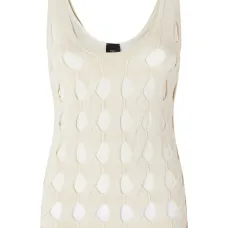 Трикотажный топ с вырезом