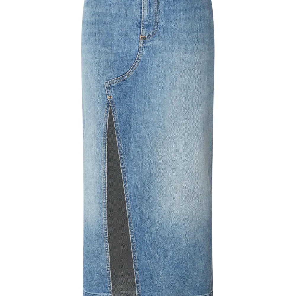 Джинсовая юбка макси