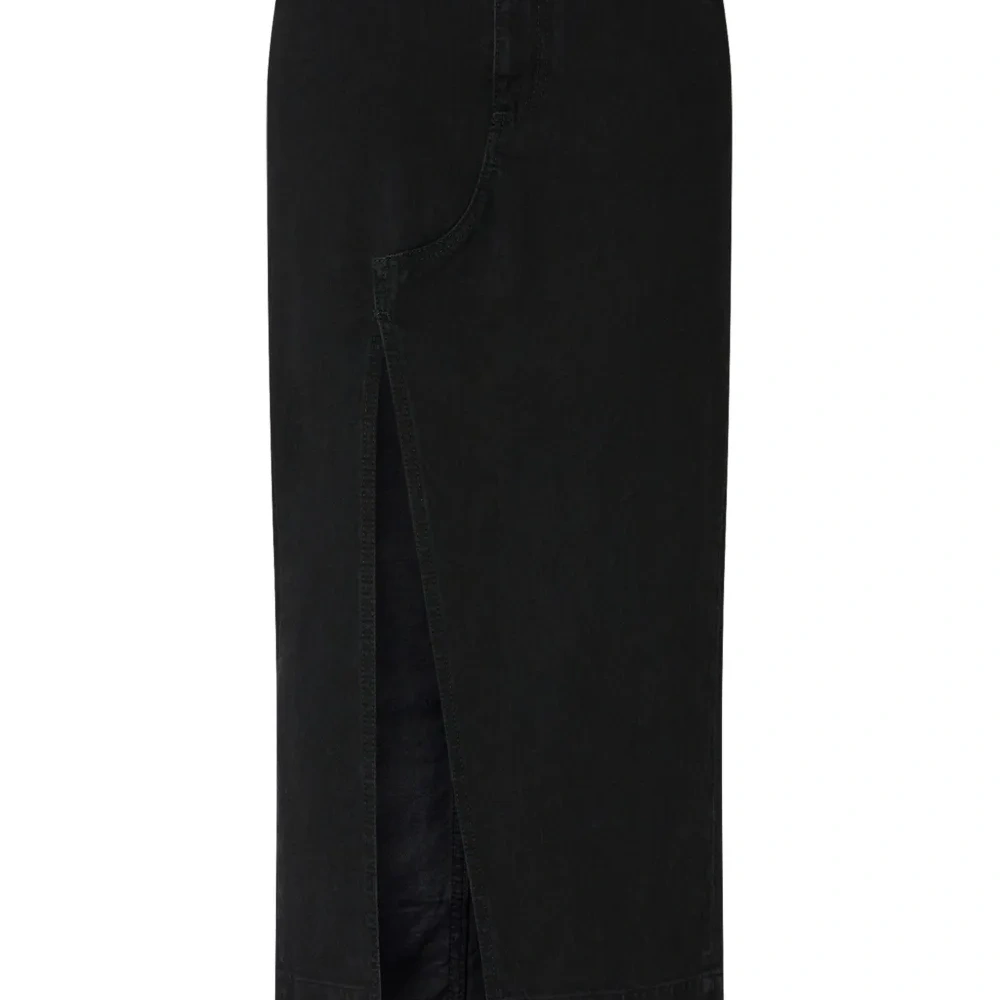 Джинсовая юбка макси