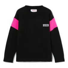 Свитер вязки интарсия с логотипом