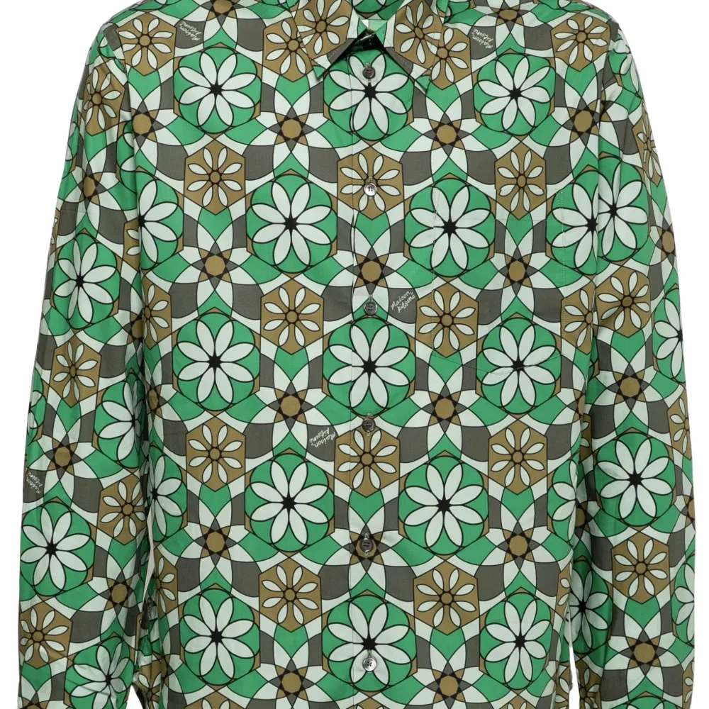 Рубашка с цветочным принтом