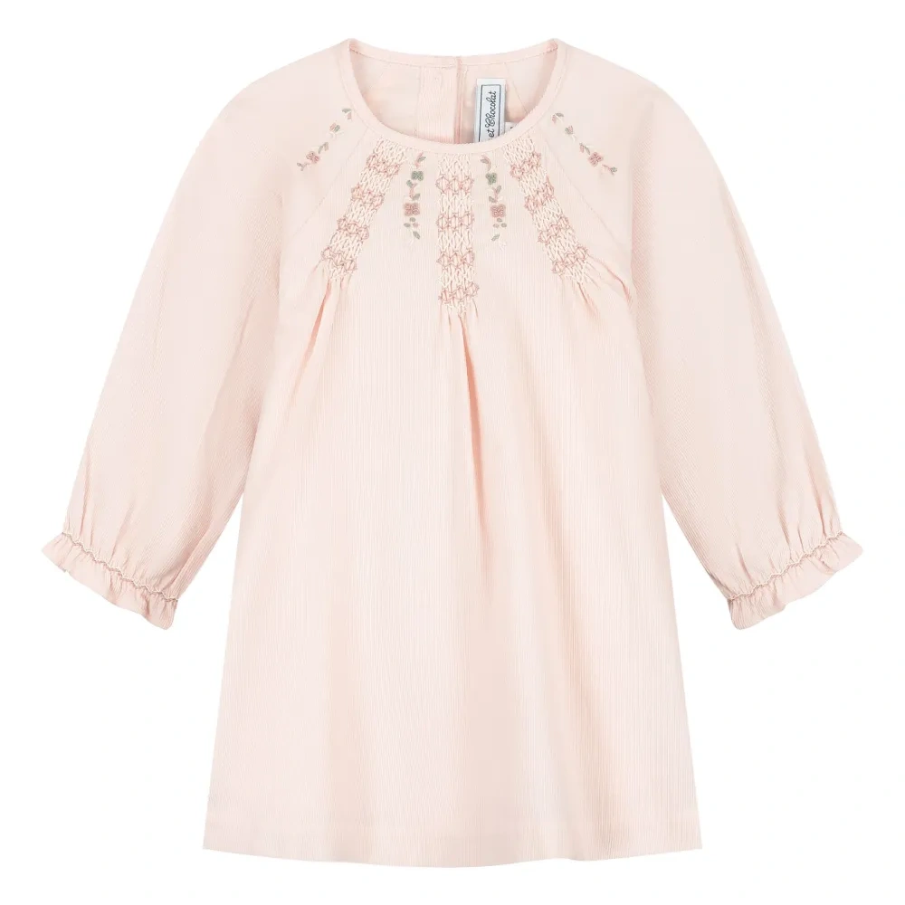 Платье с цветочной вышивкой