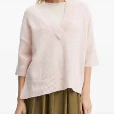 Рифленый свитер с V-образным вырезом Selda Рифленый свитер с V-образным вырезом Selda