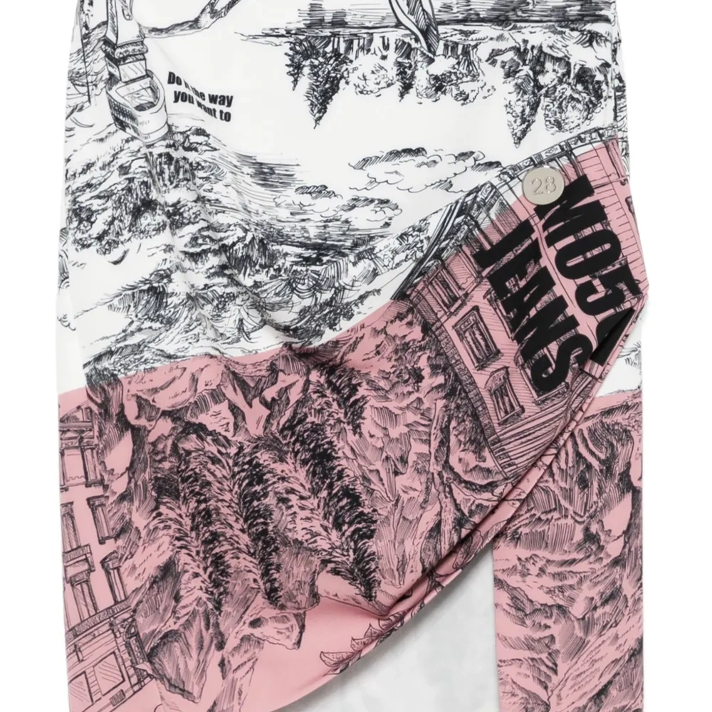 Юбка мини с принтом