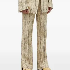 Твидовые брюки с разрезами Твидовые брюки с разрезами
