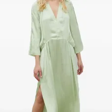 Платье миди с V-образным вырезом Tess