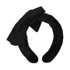 Ободок из искусственного меха с бантом Ободок из искусственного меха с бантом