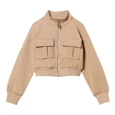 Трикотажная куртка на молнии