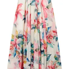 Юбка с цветочным принтом