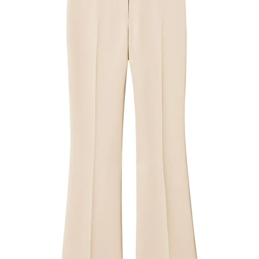 Расклешенные креповые брюки