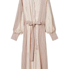 Атласное платье-рубашка Midi