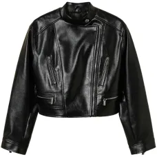 Байкерская куртка из искусственной кожи Байкерская куртка из искусственной кожи
