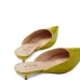 Lime green pumps