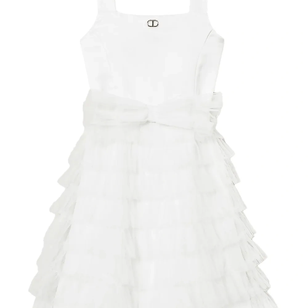 Платье миди с оборками