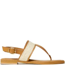 Сандалии с плетеными вставками